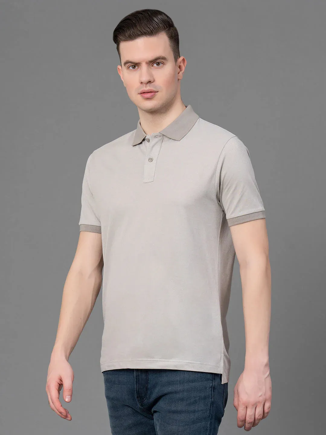 RedTape Neck T-Shirt for Men | Durable & Comfortable