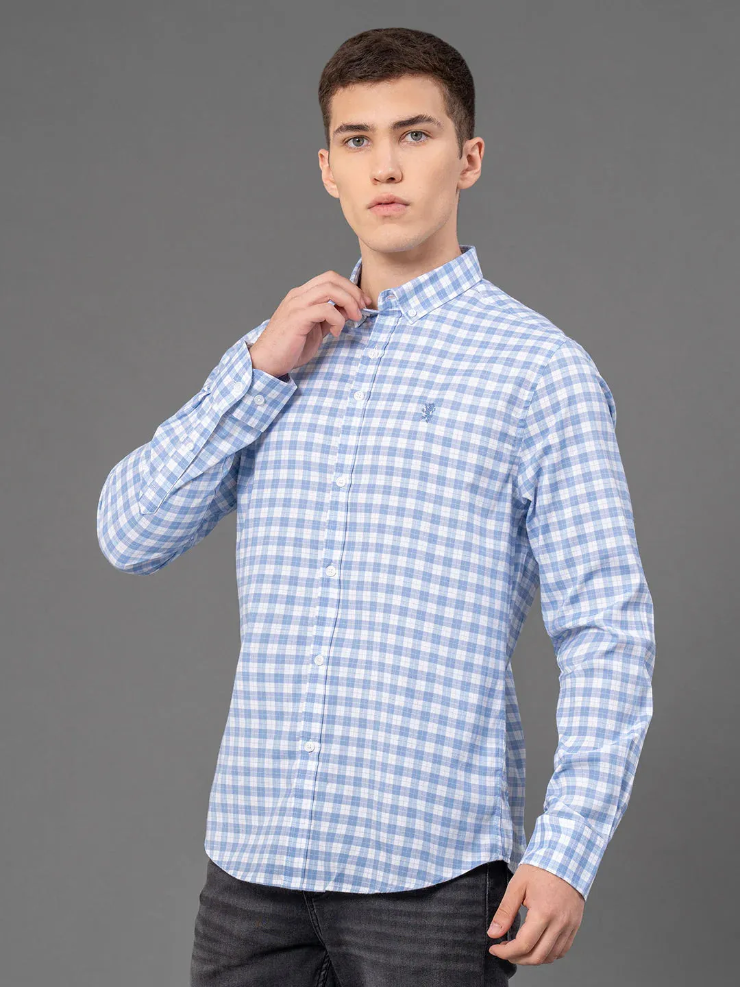 RedTape Pastel Checked Shirt for Men | Classic & Versatile