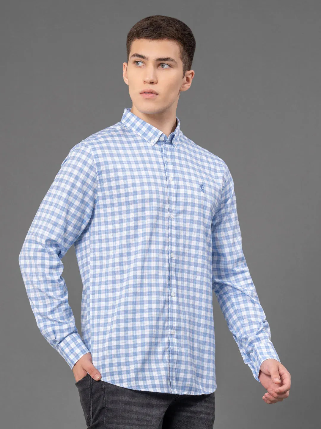 RedTape Pastel Checked Shirt for Men | Classic & Versatile