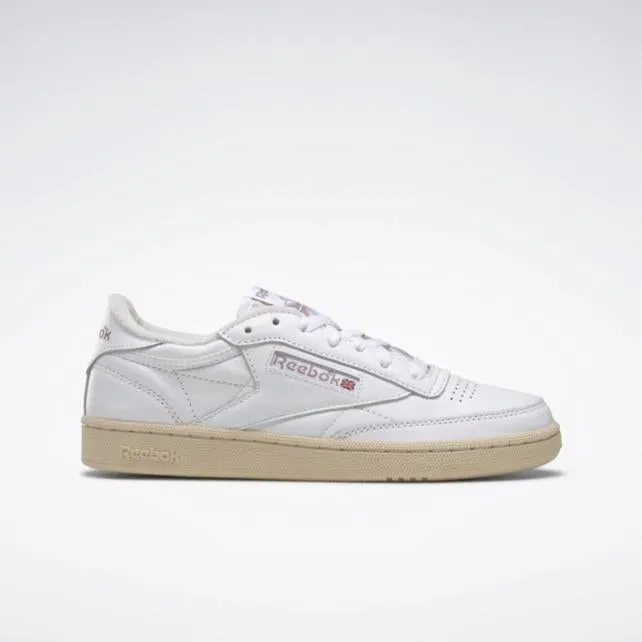 Reebok Footwear  Women's Club C 85 Vintage Reebok Classics Ftw Women Ftwr Wht/Chalk/Infused Lilac M