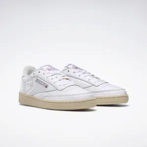 Reebok Footwear  Women's Club C 85 Vintage Reebok Classics Ftw Women Ftwr Wht/Chalk/Infused Lilac M