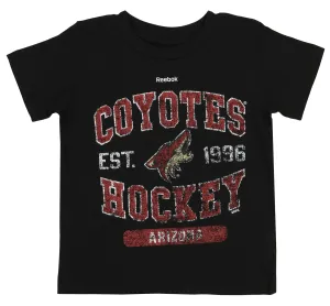 Reebok NHL Toddlers Arizona Coyotes Short Sleeve Heritage Distressed Tee