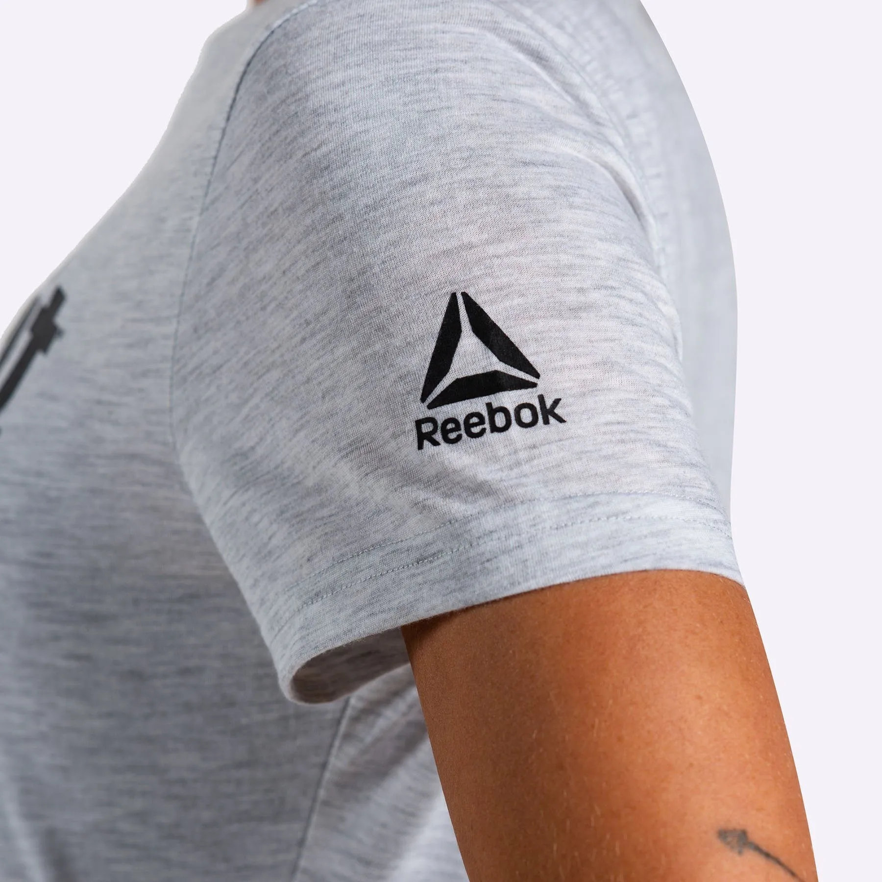 Reebok - Women's CrossFit Tee - LIGHT GREY HEATHER