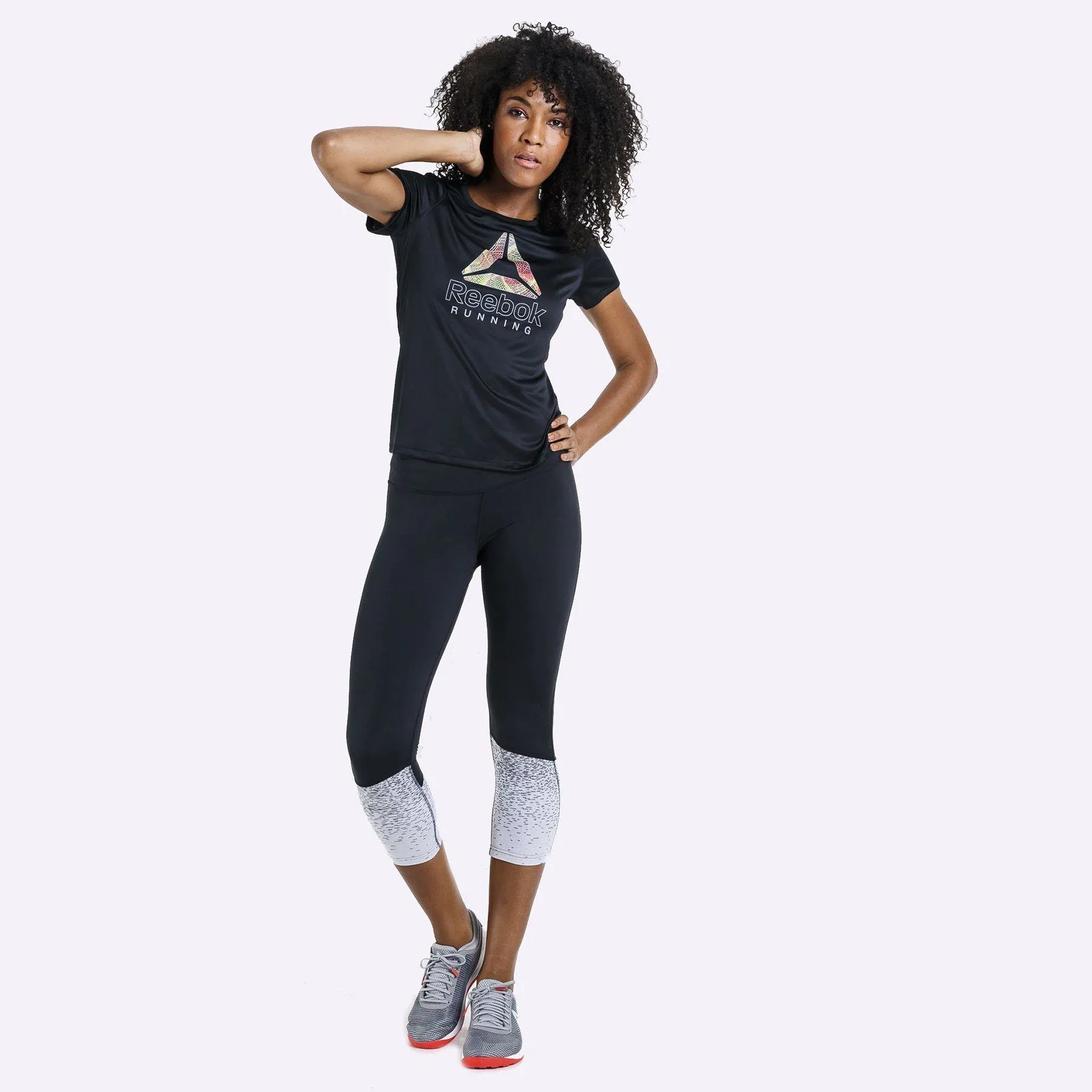 Reebok - Women's Running Essentials Delta Graphic Tee - Black