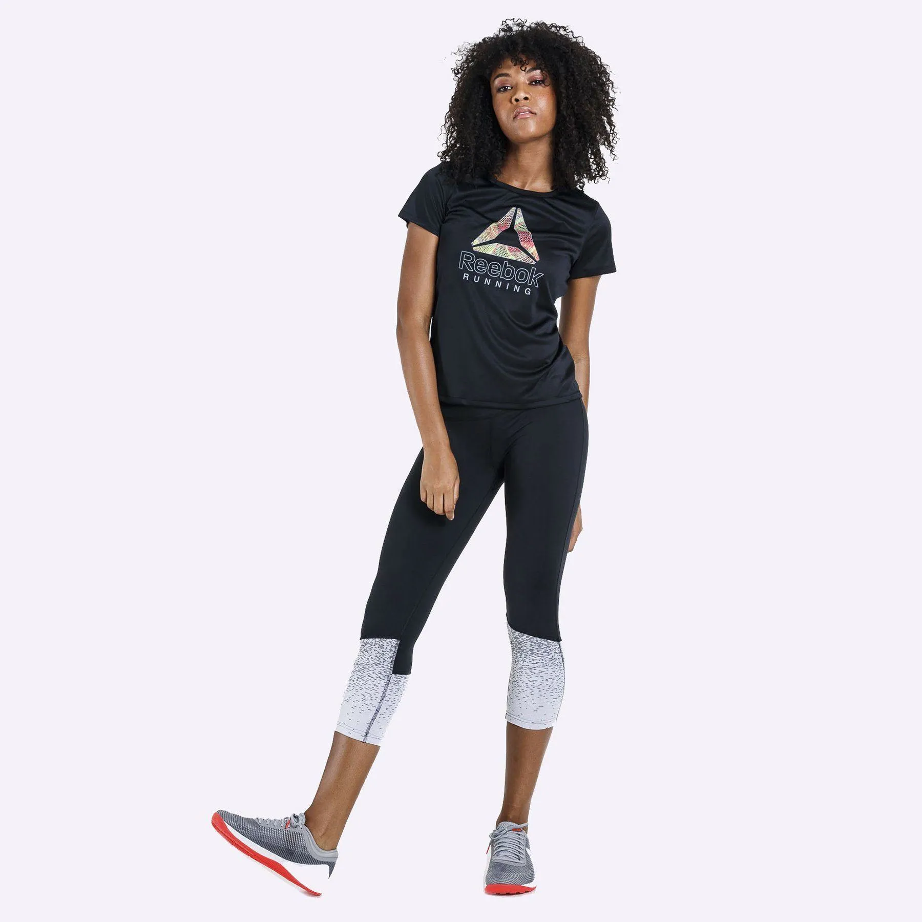 Reebok - Women's Running Essentials Delta Graphic Tee - Black