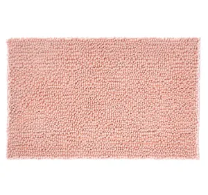 Reed Toggle 1700GSM Polyester 50x80cm Bath Mat Pink