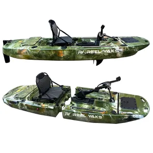 ReelYaks Raider 9.5ft Modular Pedal Fishing Kayak