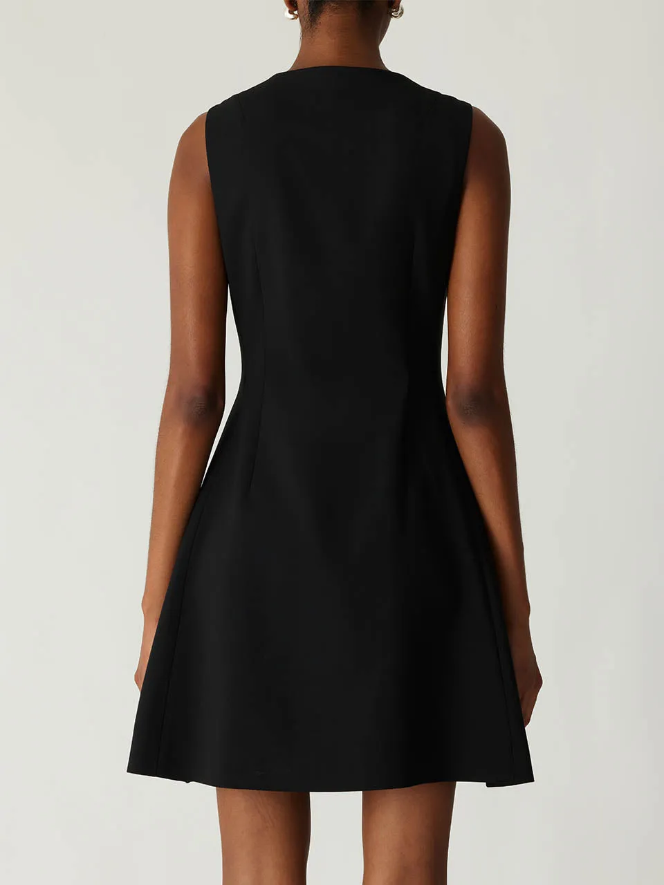 Refined Suiting Double Breasted Mini Dress