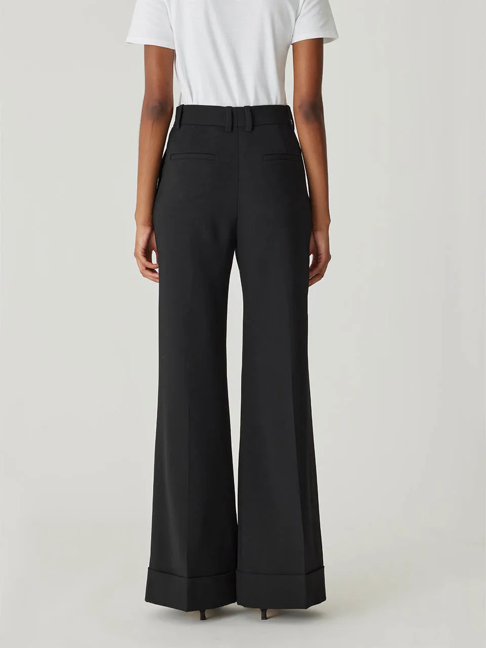 Refined Suiting Wide Leg Trouser