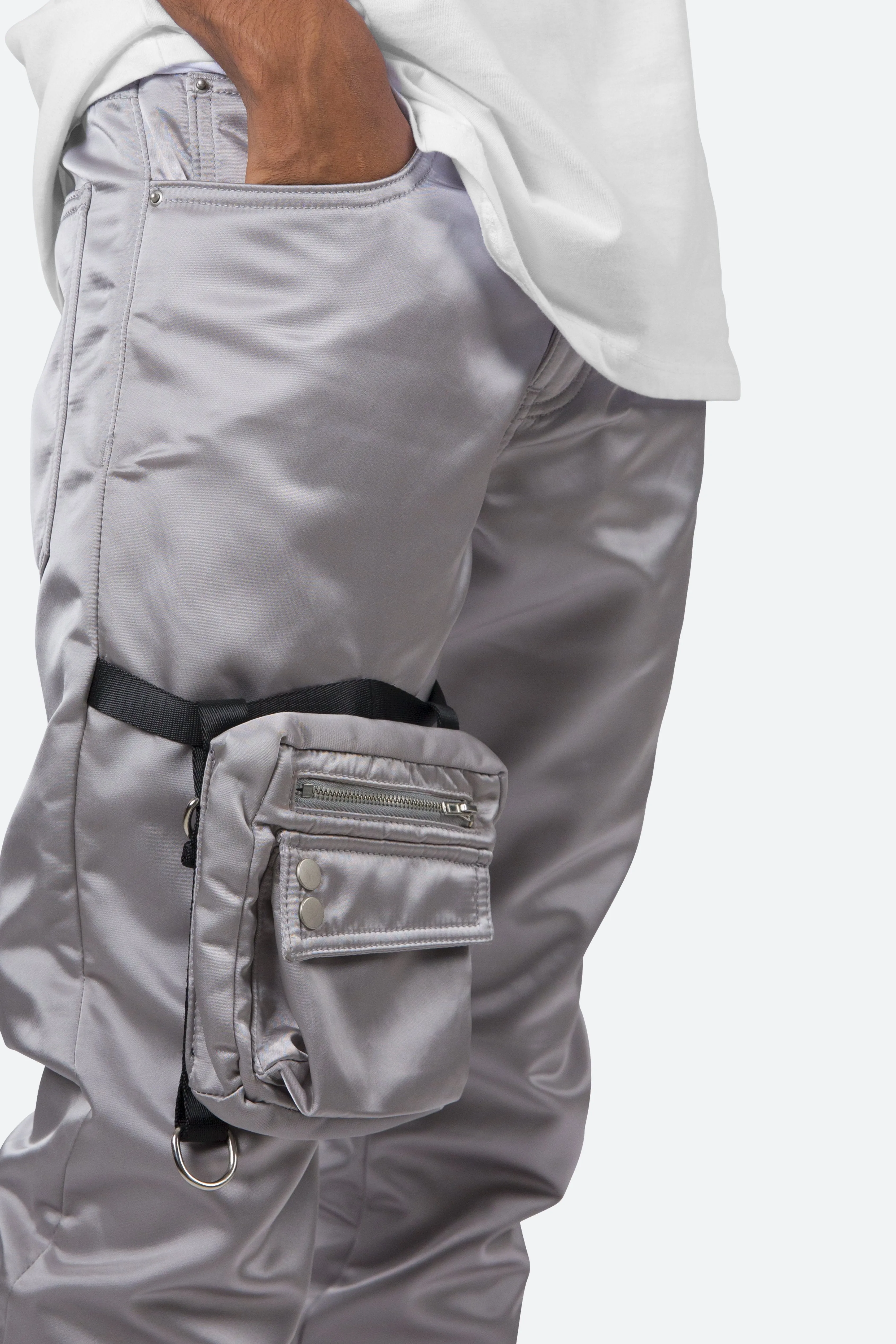 Reflective Cargo Pants - Grey