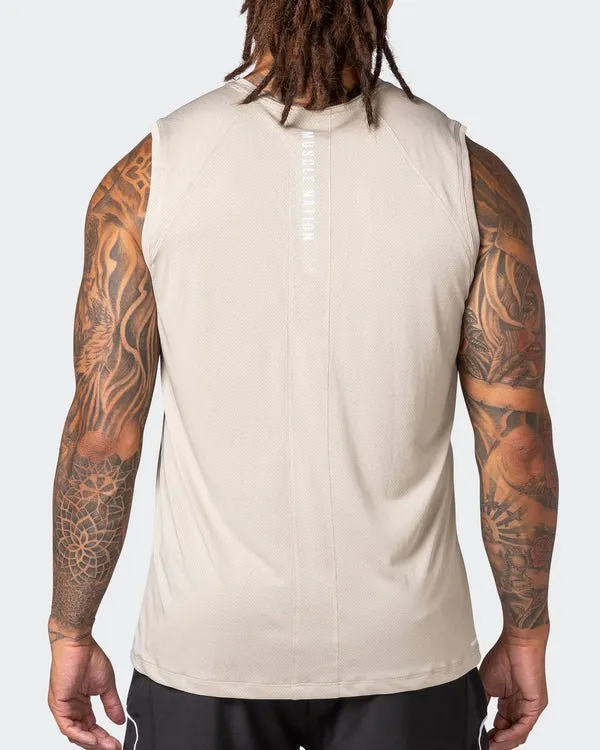 Reflective Training Tank - Bone