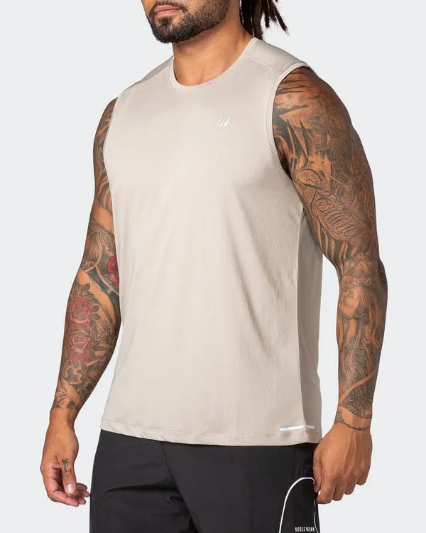 Reflective Training Tank - Bone