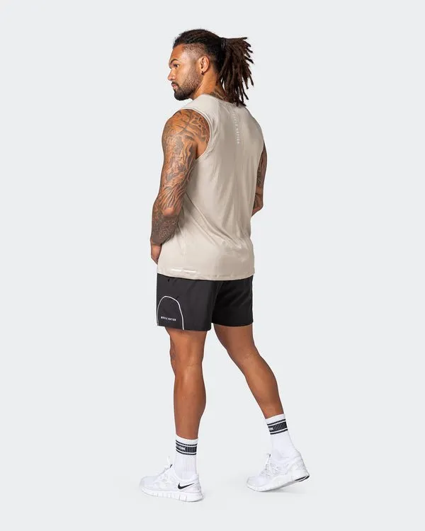 Reflective Training Tank - Bone