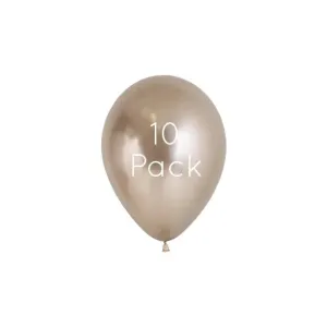 Reflex Champagne Mini Balloons - 10 Pack