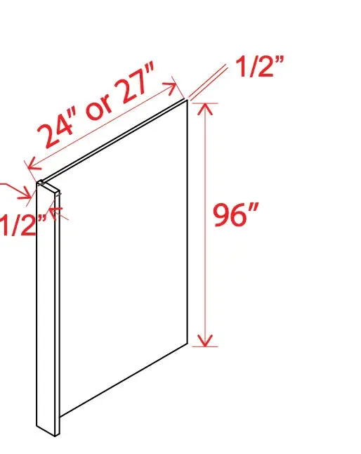 Refrigerator Side Panel - Shaker Slim