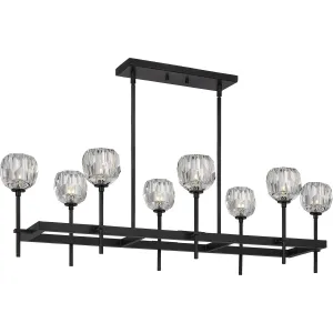 Regalia 8-Light Island Light in Matte Black