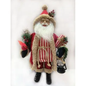 Regency International 22" Winters Song Santa W/Cardinal