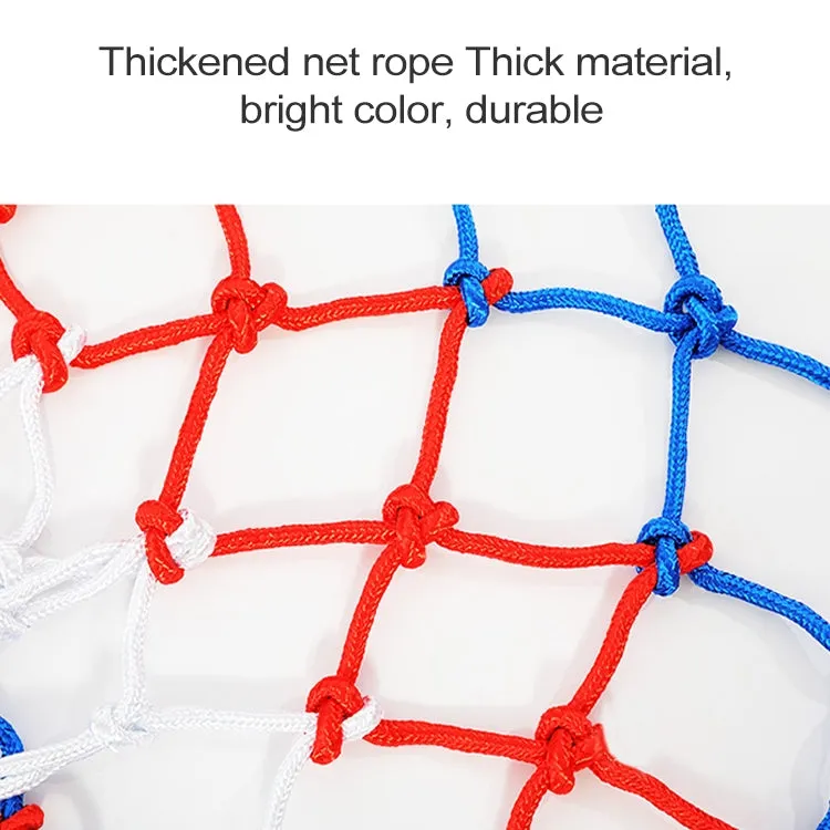 Regular Edition Polyester Rope Basketball Frame Net (White Red)