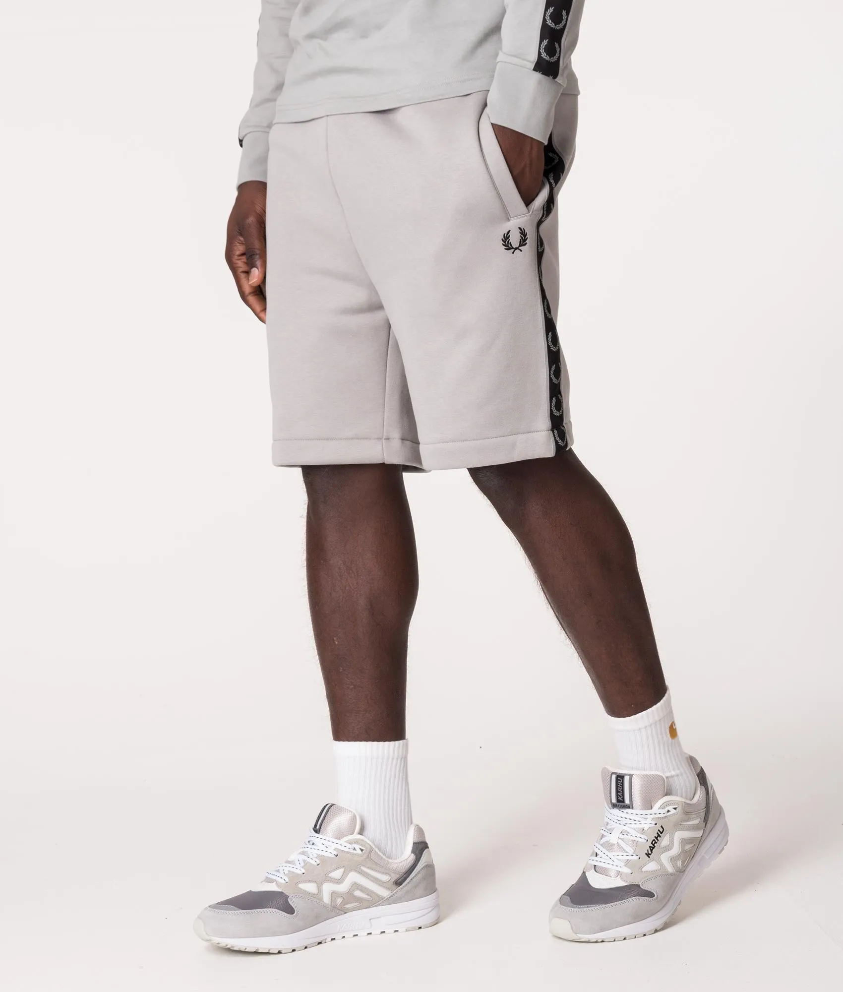 Regular Fit Contrast Taped Shorts