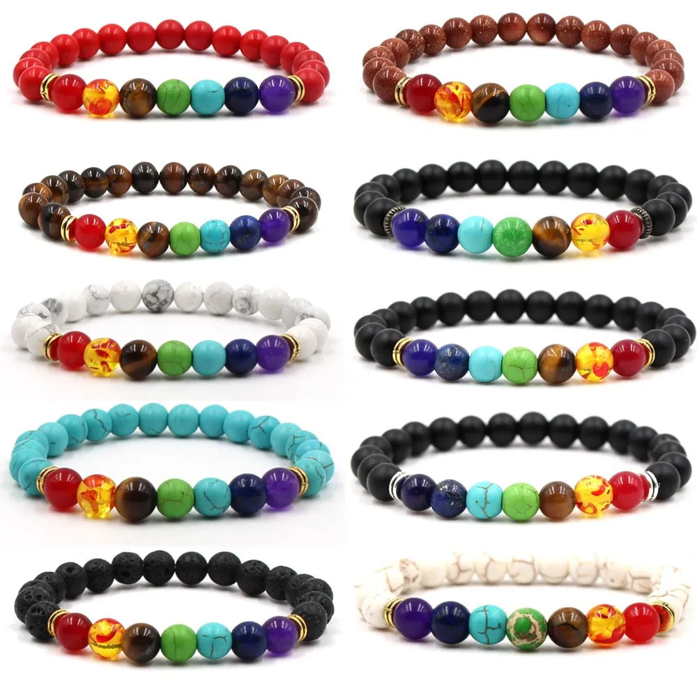 Reiki Natural Stone Yoga Bracelet