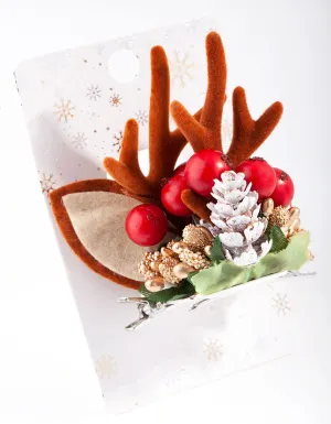 Reindeer Wreath Clips