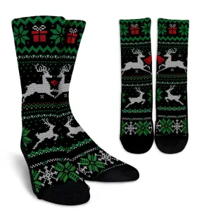 Reindeers at Christmas Pattern Socks