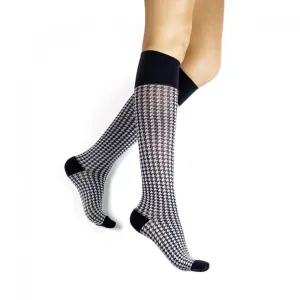 Rejuva® Houndstooth Knee High 15-20 mmHg