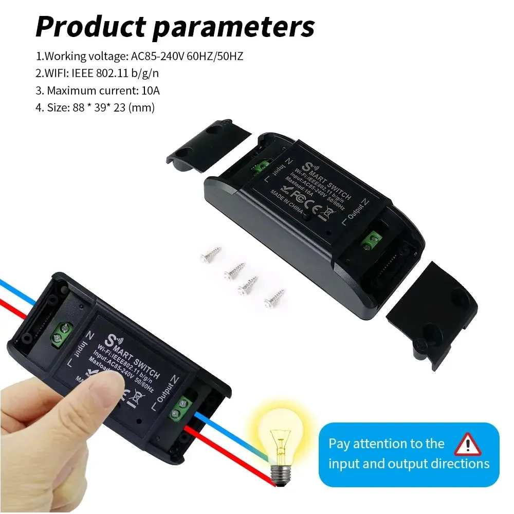 Relé interruptor inteligente WiFi (3 Pzs)