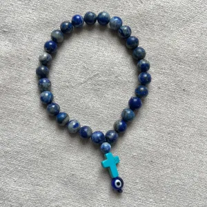 Relaxation Palm Worry Beads - Lapis Lazuli