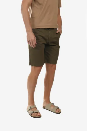 Relaxed Fit Olive Chino Short