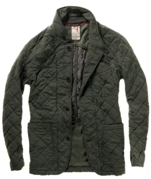 Relwen Quilted Trap Blazer Dk. Hunter