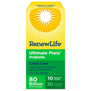 Renew life - ultimate flora | colon care | 80 billion 30 vcaps