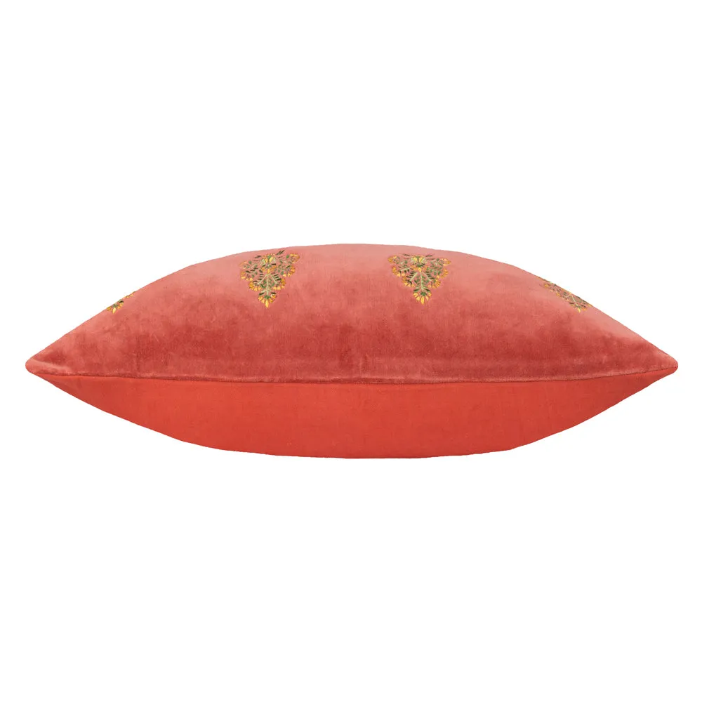 Rennes Embroidered Cushion Regal Rose