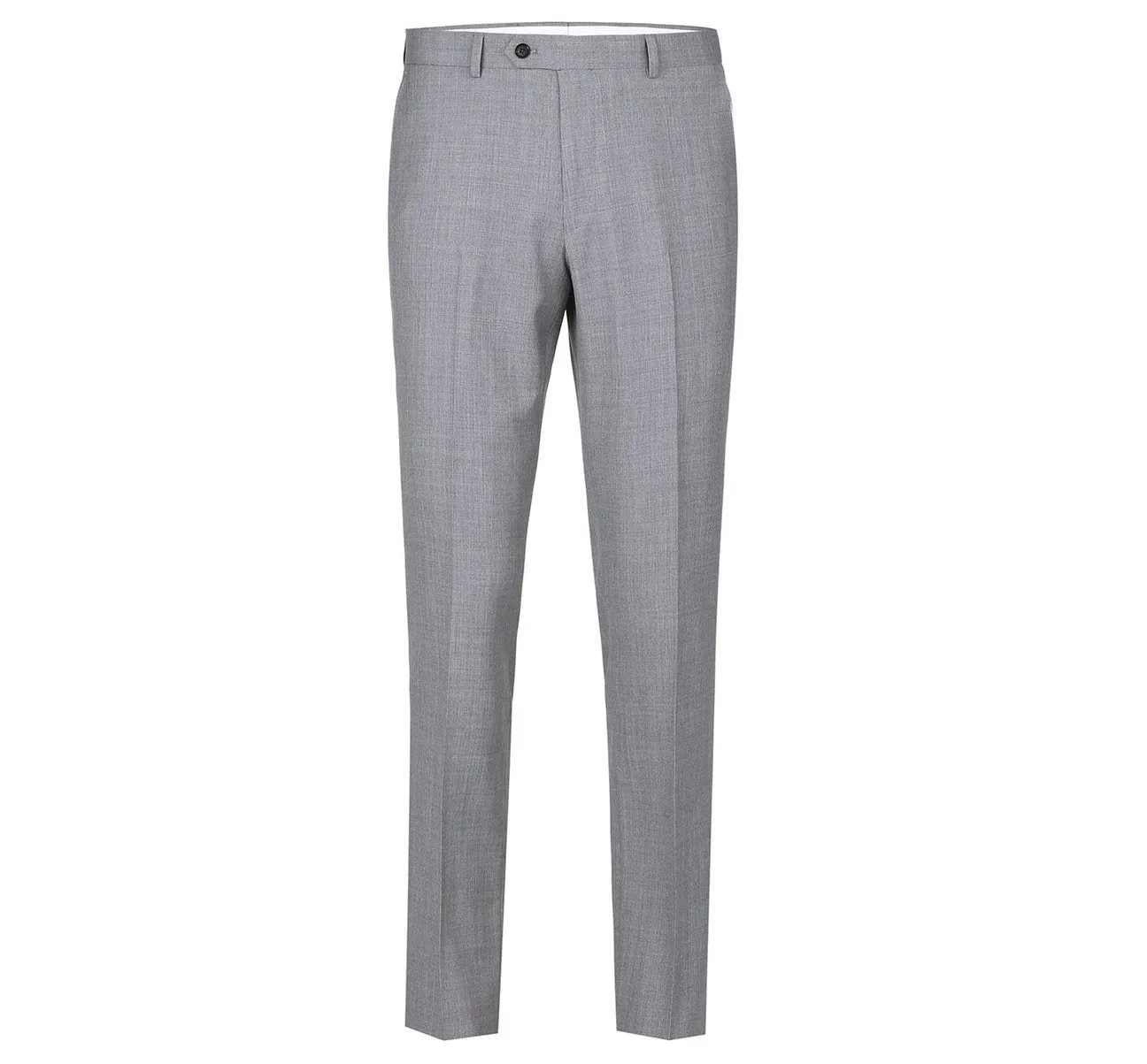 RENOIR Grey Slim Fit Flat Front Wool Suit Pant 508-5