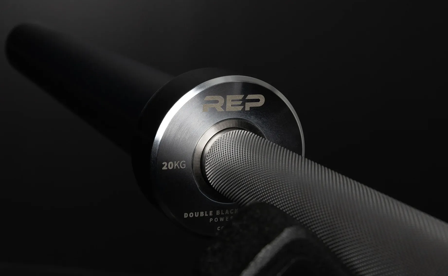 REP Fitness Double Black Diamond Power Bar (Stainless Steel)