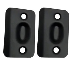 Replacement Ball Catch Strike Plates, Matte Black (Pair)