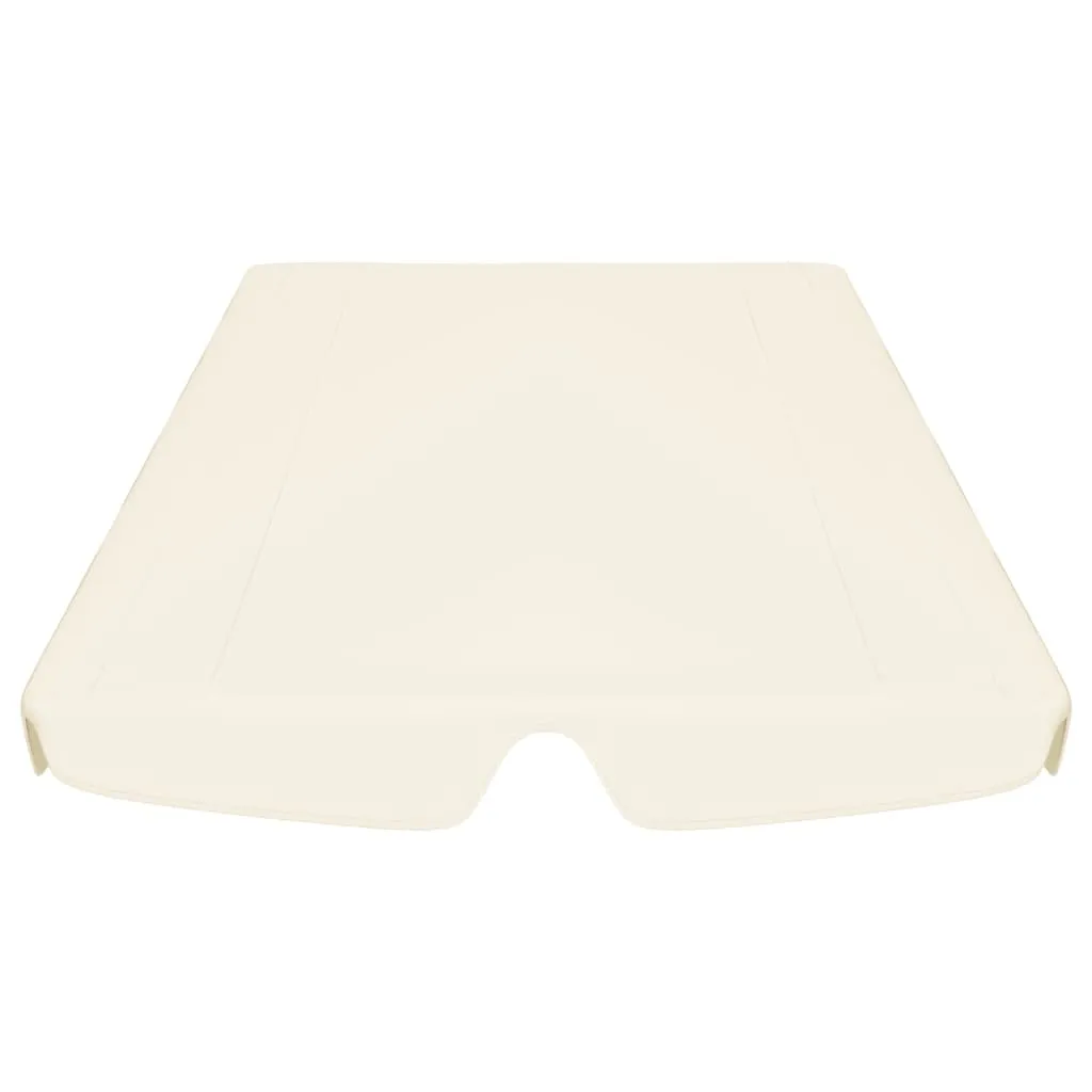 Replacement Canopy for Garden Swing Cream 188/168x145/110 cm