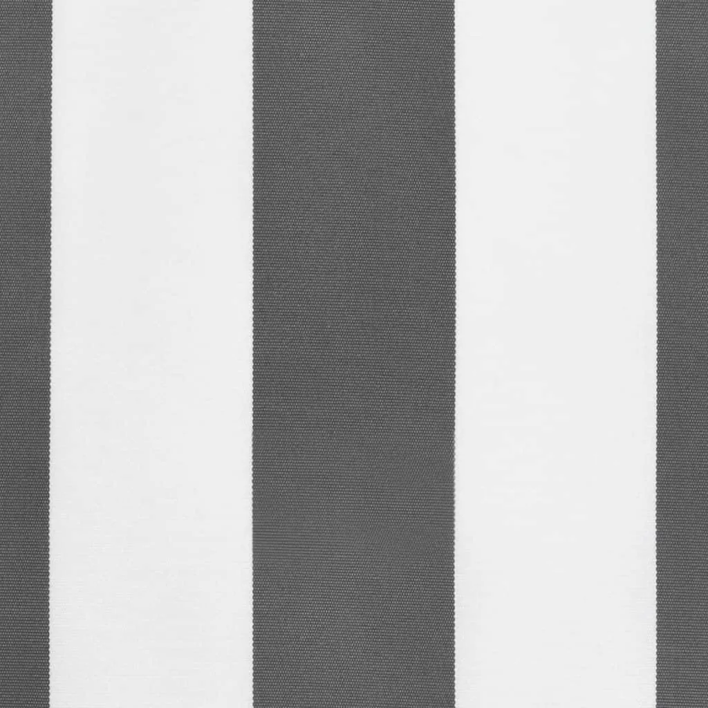 Replacement Fabric for Awning Valance Anthracite and White Stripe 4 m