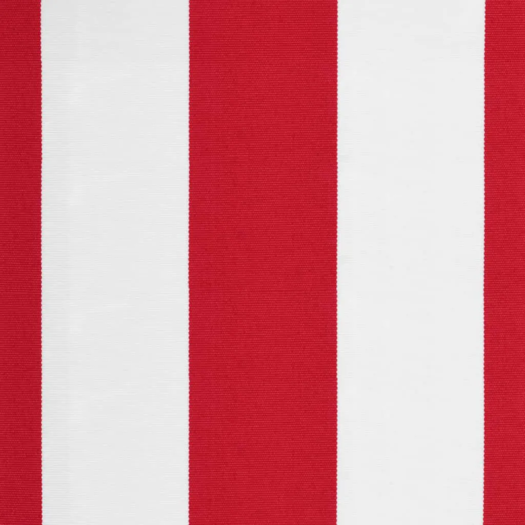 Replacement Fabric for Awning Valance Red and White Stripe 5 m