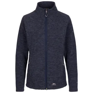 Reply Women's Full Zip Fleece Top in Navy Marl