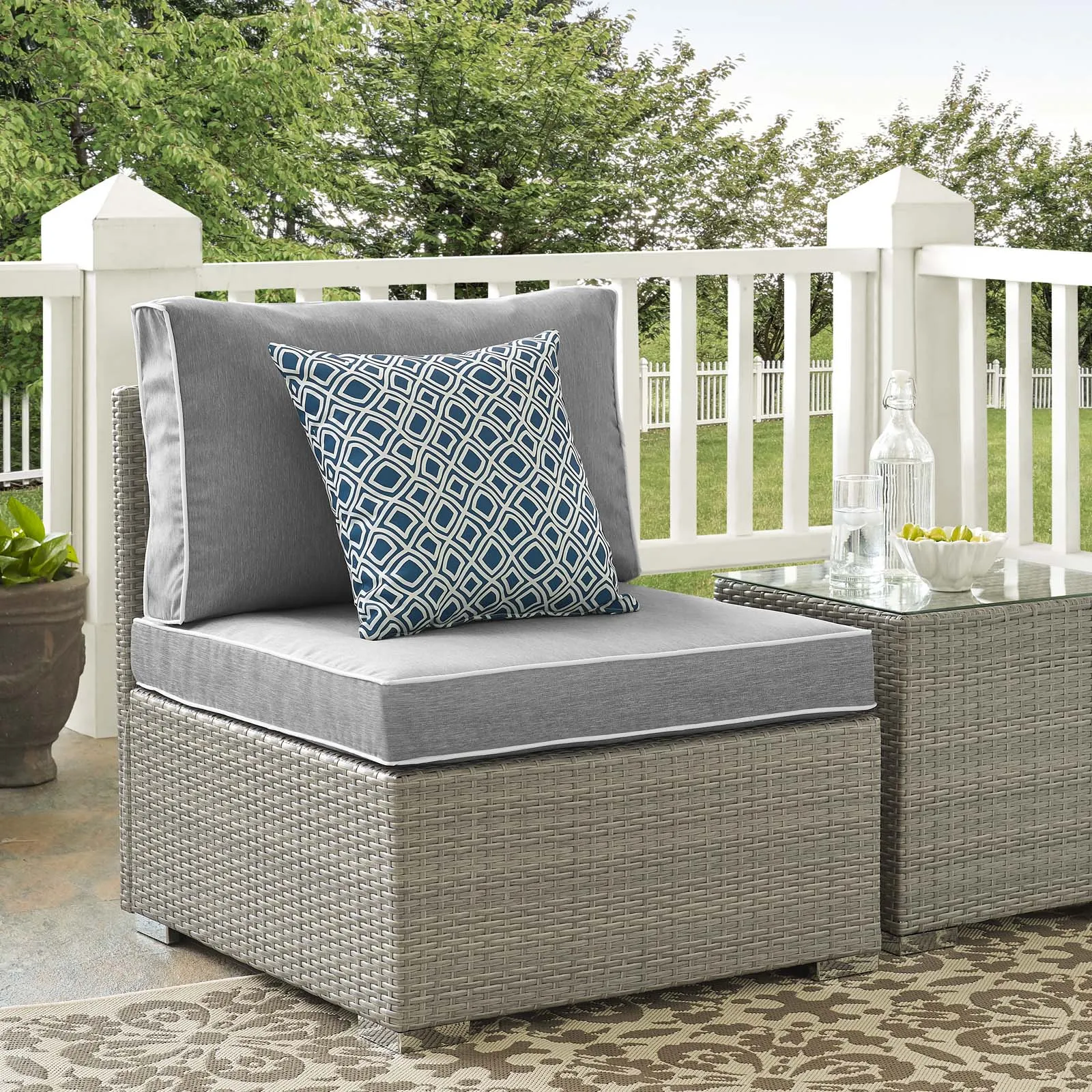 Repose Outdoor Patio Armless Chair