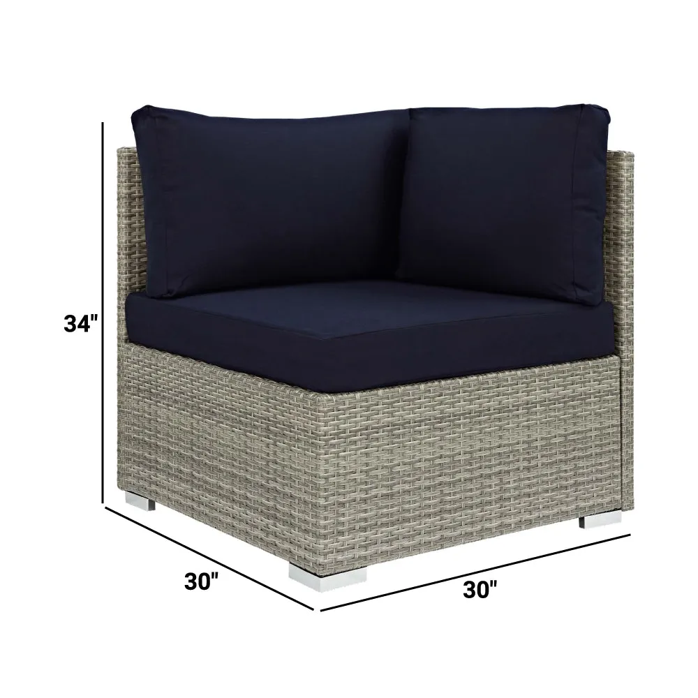 Repose Sunbrella Fabric Outdoor Patio Corner