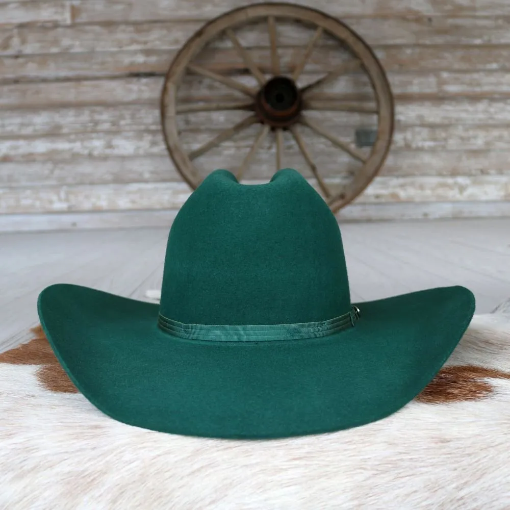 Resistol Hooey 4X Boquillas Wool Forest Green Cowboy Hat