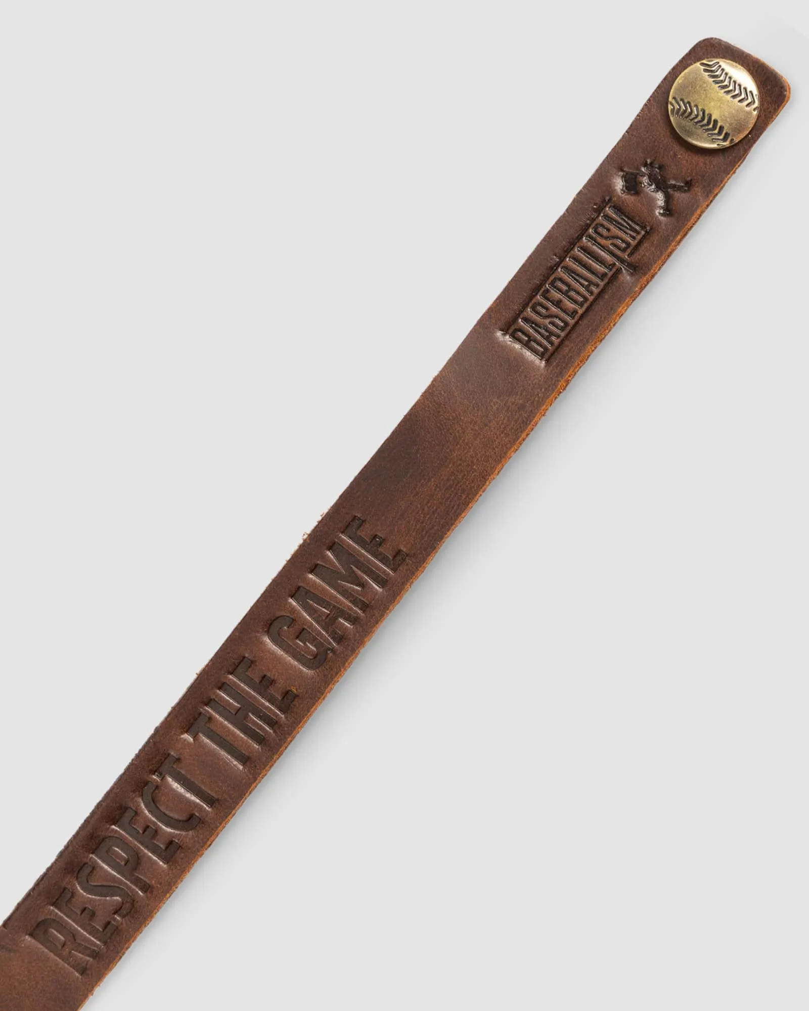 Respect the Game Single Loop Bracelet - Dark Brown