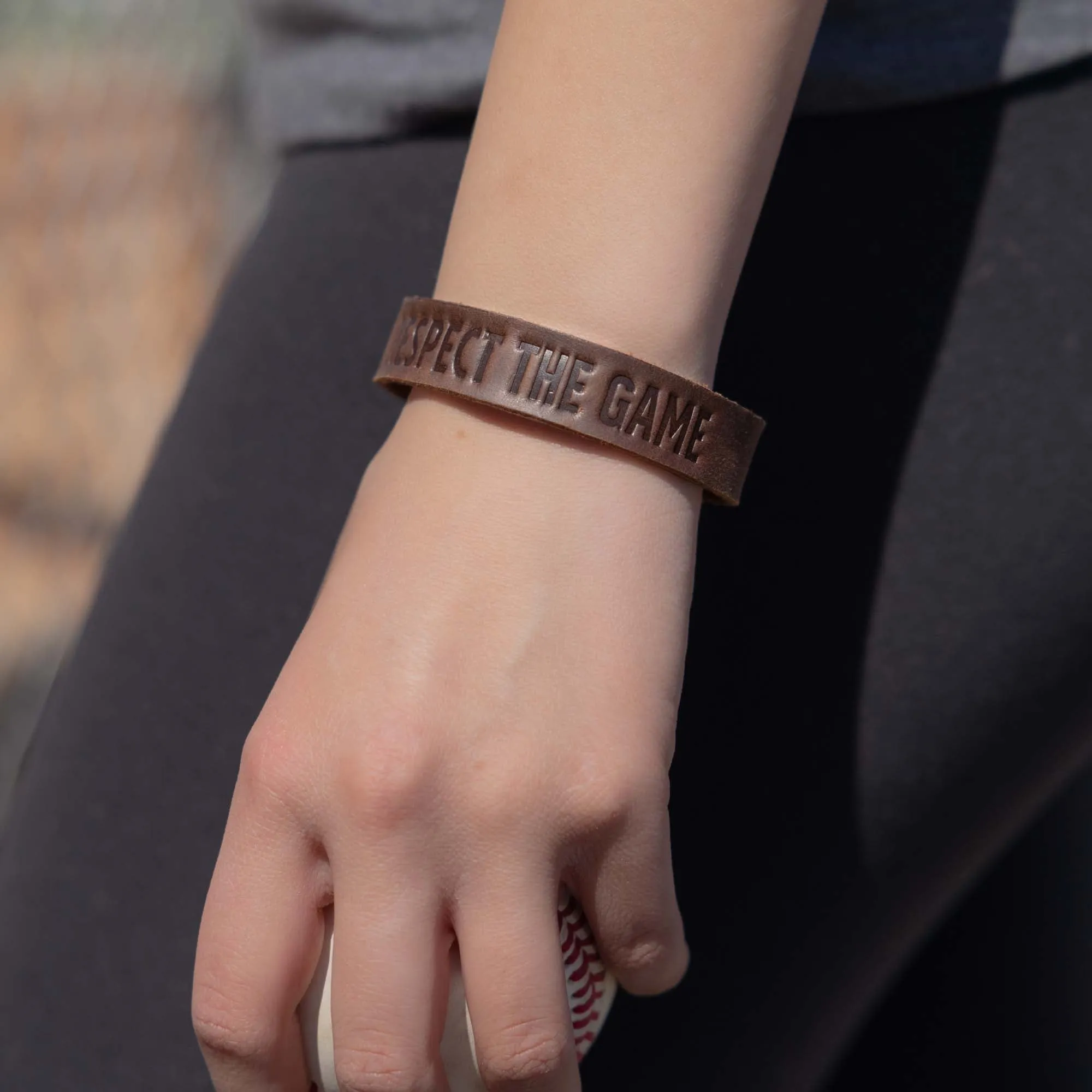 Respect the Game Single Loop Bracelet - Dark Brown