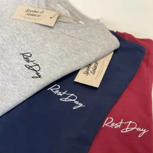 Rest Day T-Shirt - Embroidered left chest