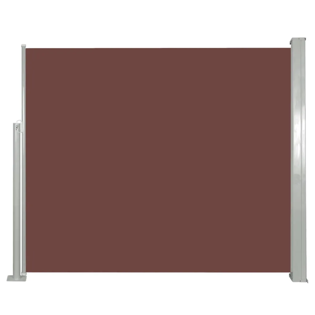 Retractable Side Awning 120 x 300 cm Brown