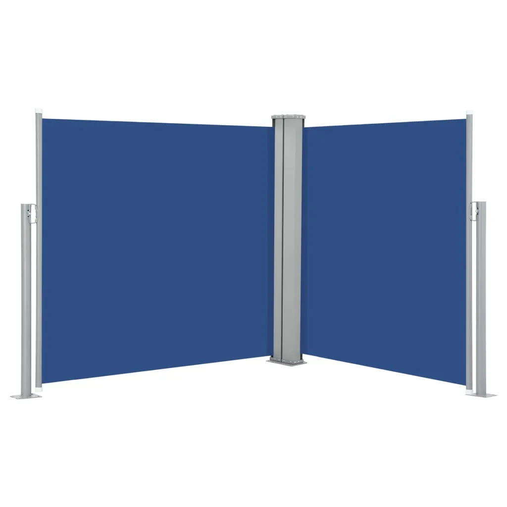 Retractable Side Awning Blue 100x600 cm