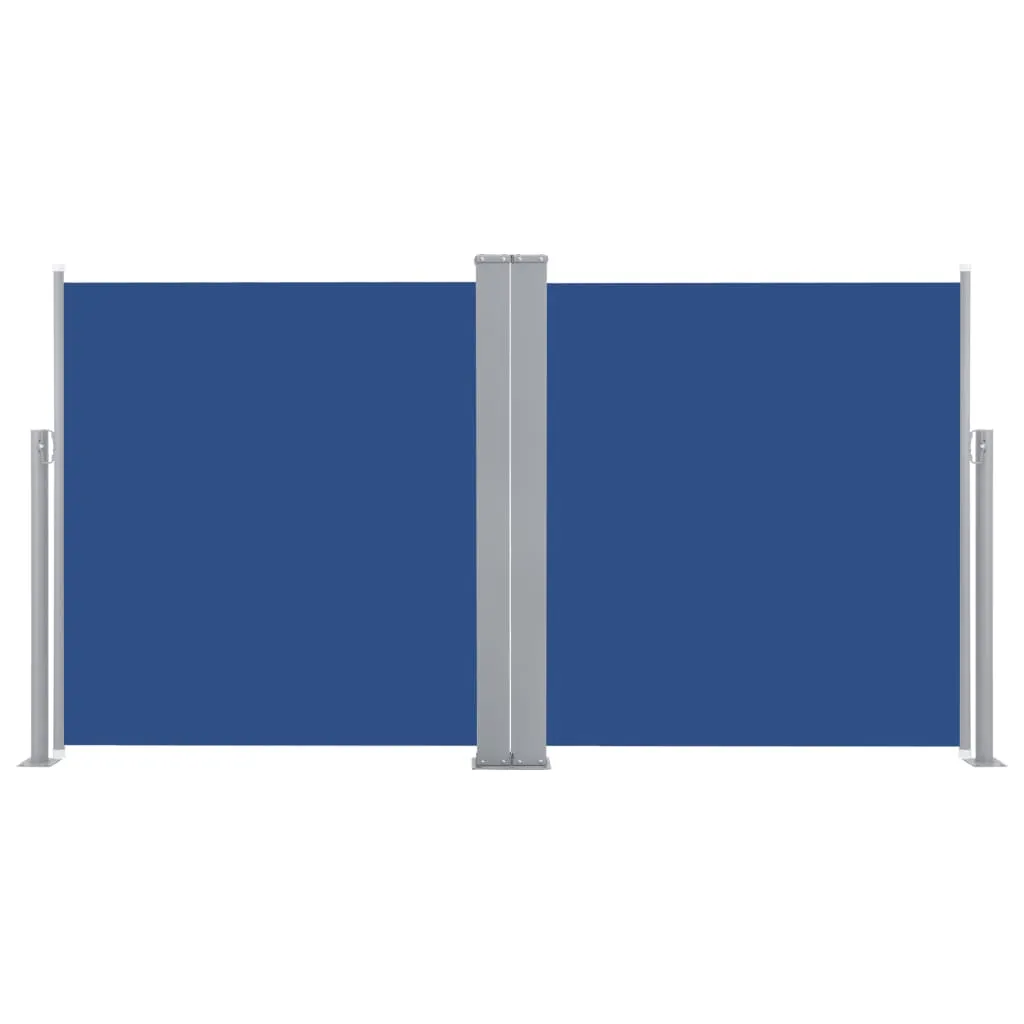 Retractable Side Awning Blue 100x600 cm