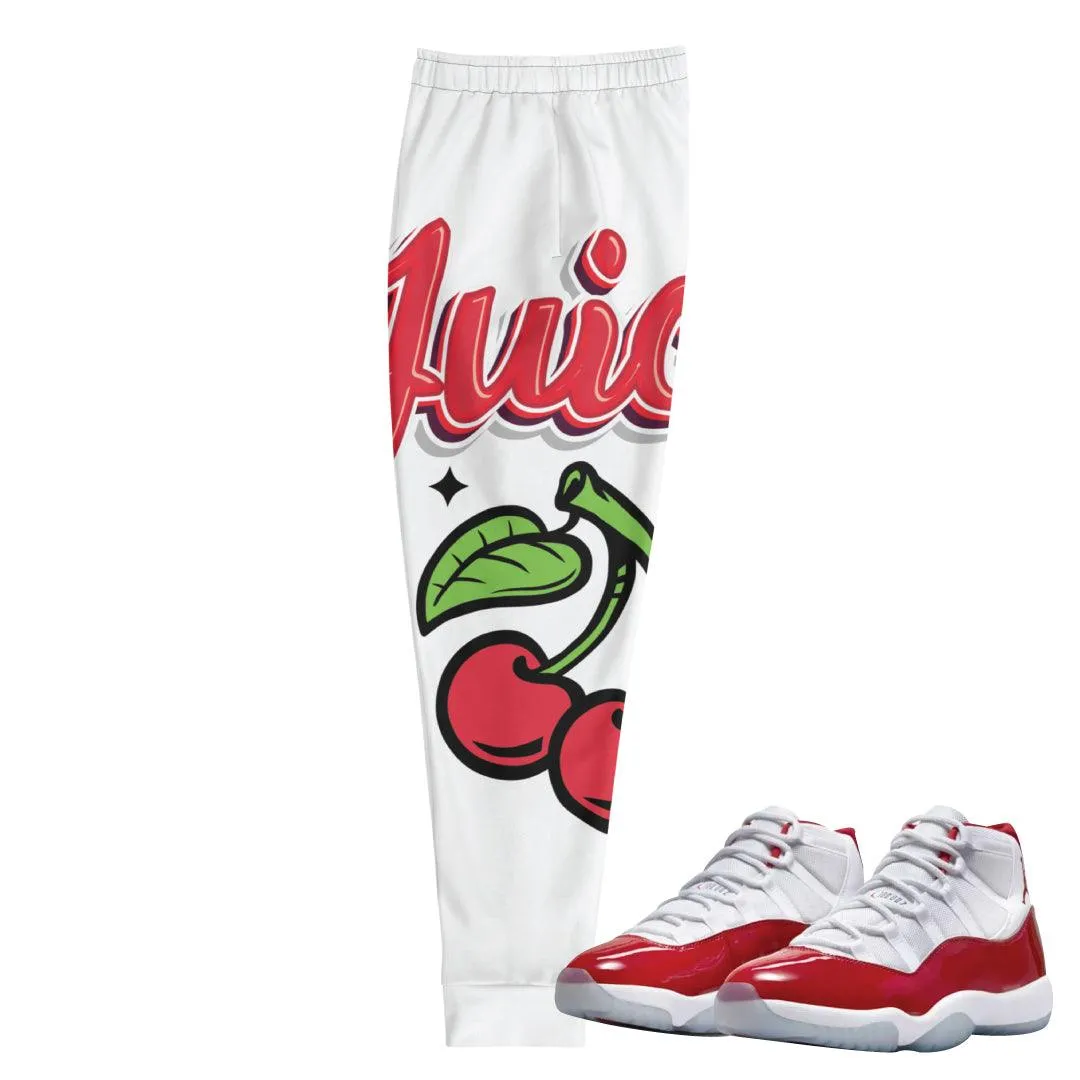 Retro 11 Cherry Red Joggers